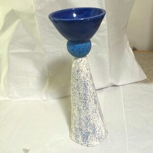 Blue and White Ceramic Art Piece